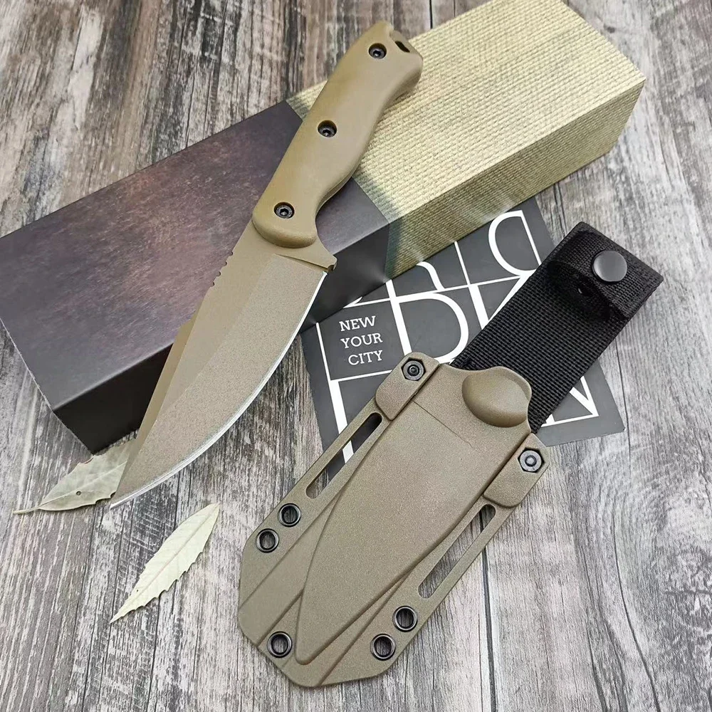 

Wilderness Survival Hunting Pocket Straight Knife High Hardness Outdoor Bushcraft Knife with Nylon Glass Fiber Handle EDC Tools