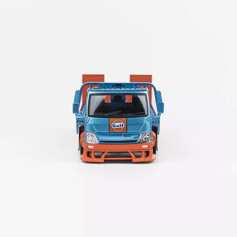 Micro Turbo MT 1:64 Hino 300 Custom HKS JDM Gulf Truck Diecast Model Collection Limited Edition Hobby Toys