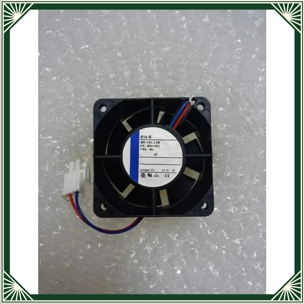 For ebmpapst 614H 614HR 614R DC24V 60x60x25mm 6CM Ball Bearing Inverter Cooling Fan