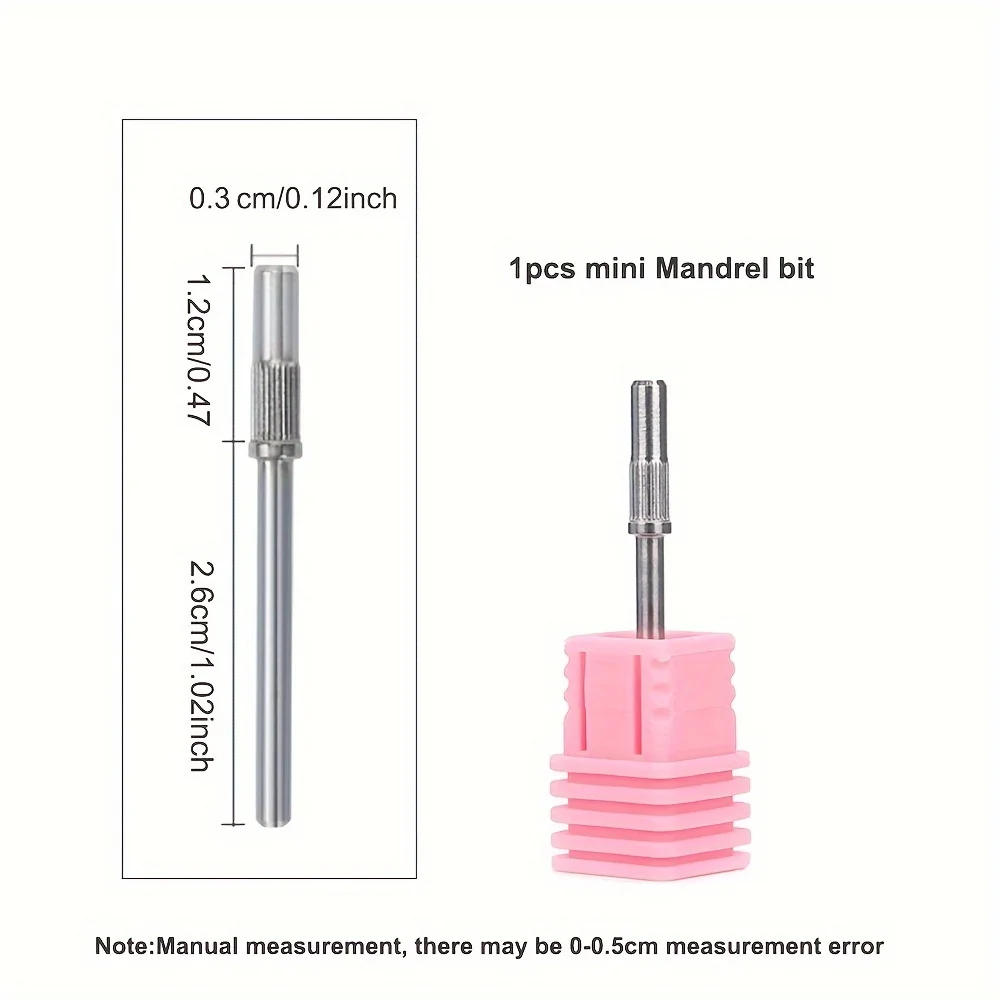 Sanding Bands For Nail Art, 80/120/180/240 Grit, Mini Nail Drill Bits For Manicure And Pedicure