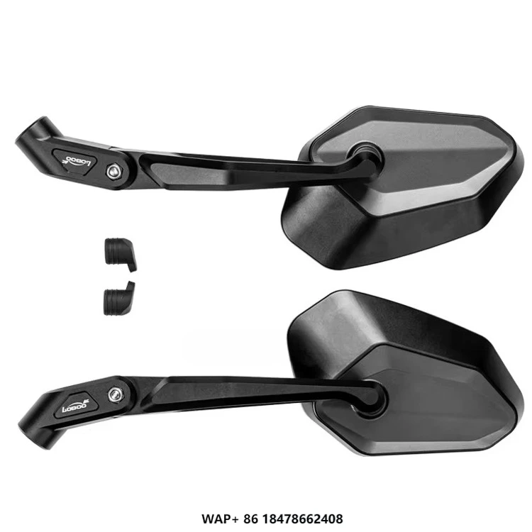 

LOBOO RM02 Ultra Wide Angle Rearview Folding Mirror Large Field View Aluminum Alloy Motorcycles Accessories