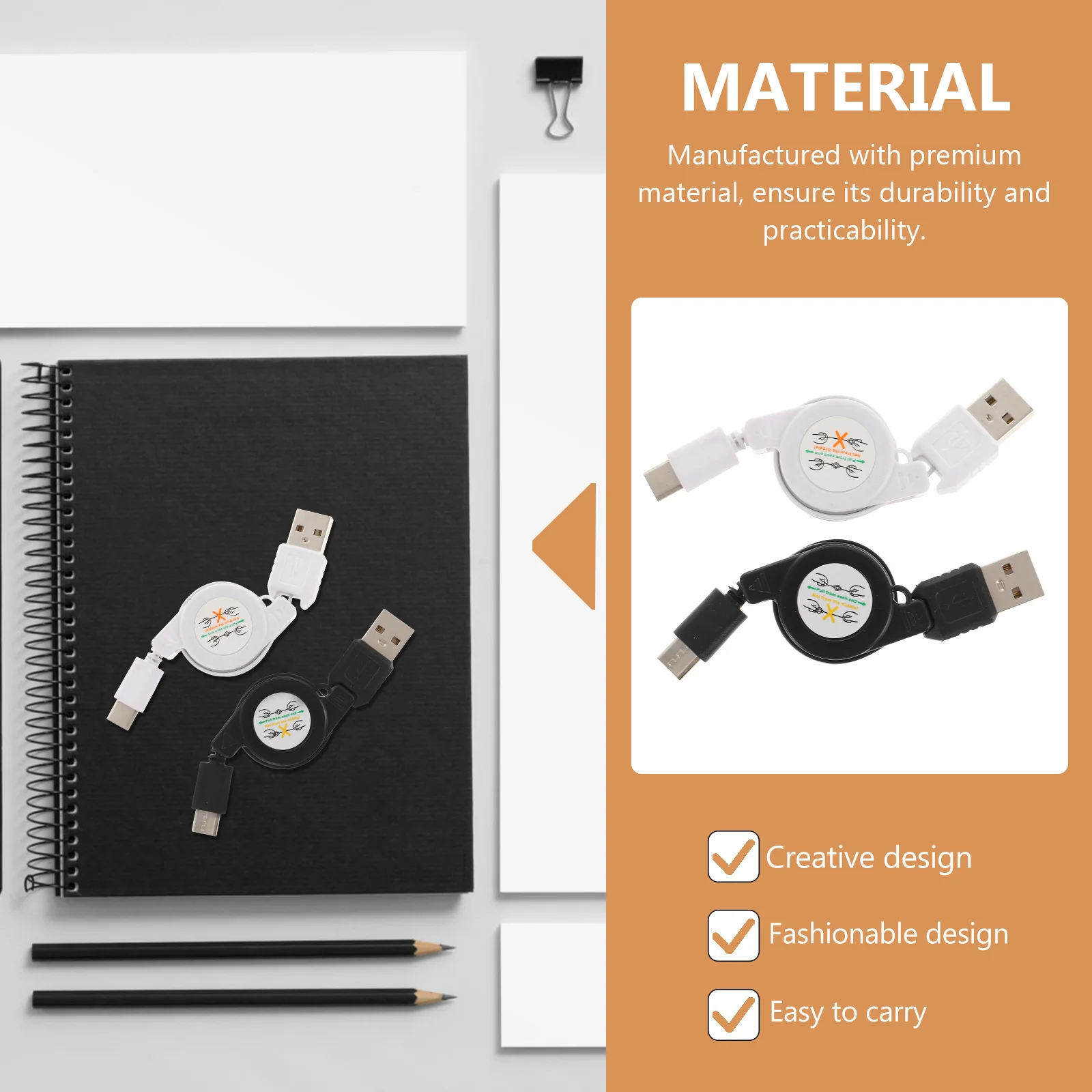 

2 шт., 80 см, телескопический кабель для передачи данных Type-c, прочная телефонная линия для быстрой зарядки, USB-c, выдвижной портативный