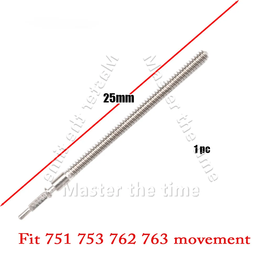 Watch Movement Winding Stems Sizes 751 / 753 / 762 / 763, Precise Length Replacement Spare Parts Suitable For Ronda Movements