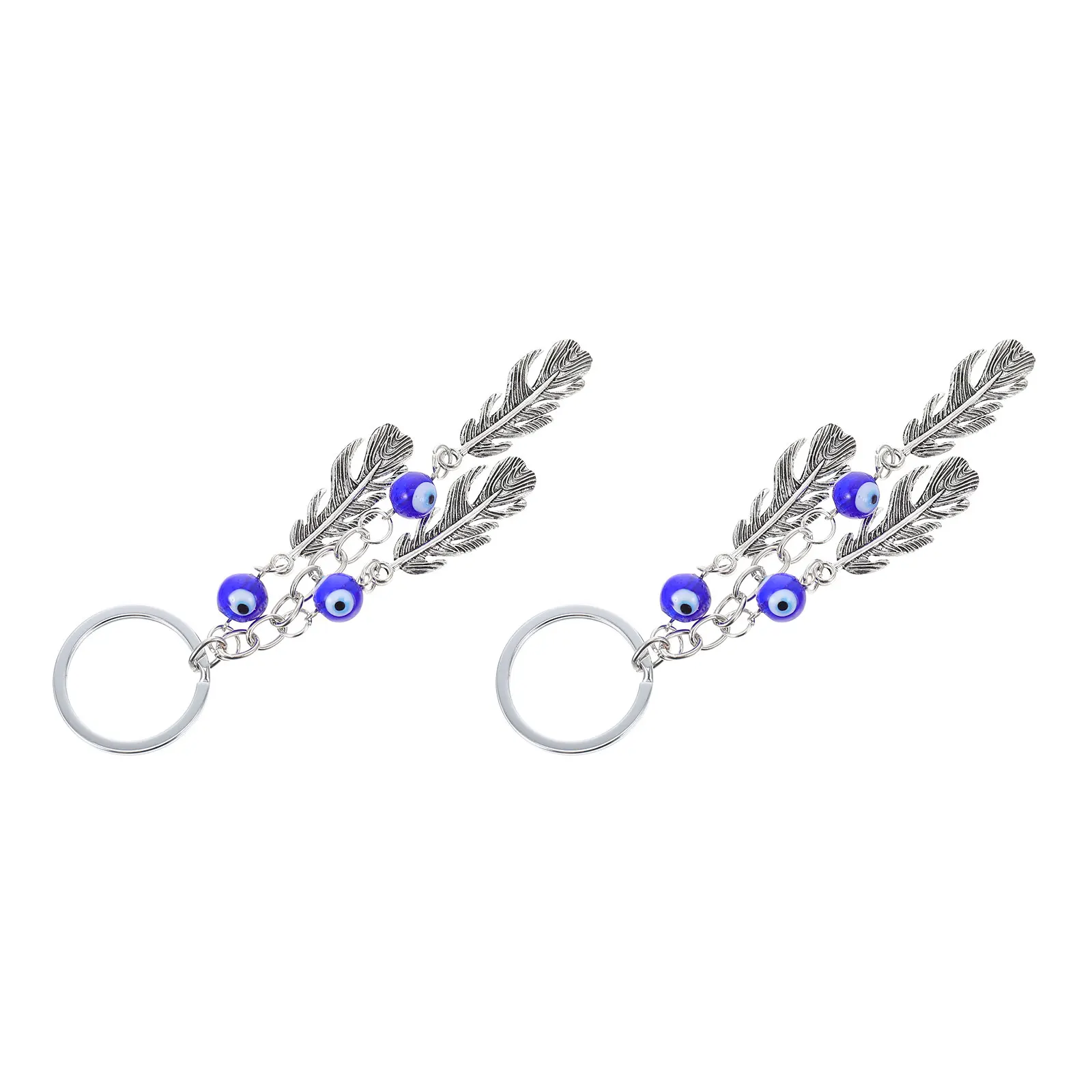 

2Pcs Blue Demon Key Chain 10MM Pendant Decorative Hanging Bag Charm Decorative Key Rings Keyring Gifts Valentine Home Frame