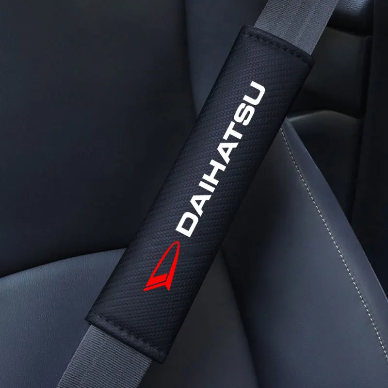 Car seat belt decorative protective cover neck shoulders Pad for Daihatsu Terios Sirion Mira Materia Rocky YRV Feroza Accessorie