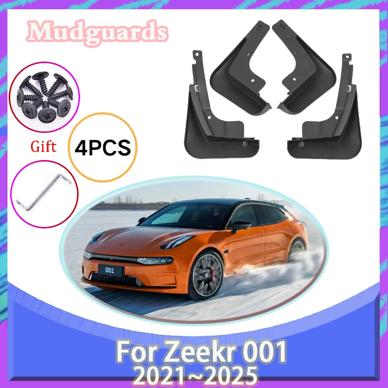 

4pcs Car Mud Guards For Zeekr 001 2021 2022 2023 2024 2025 Antifreeze Mudguards Mudflaps Mud Guards Fenders Set Auto Accessories