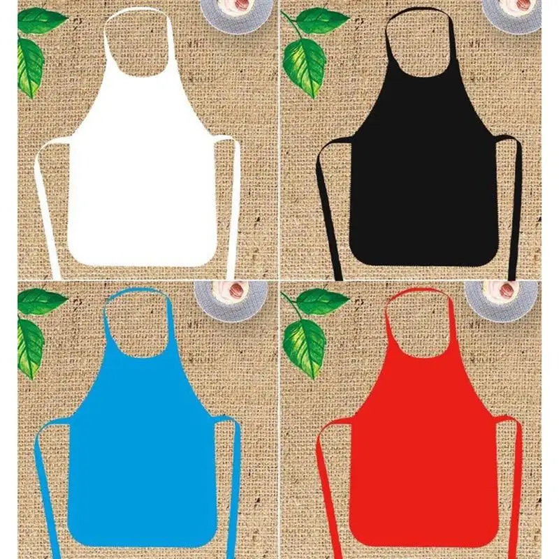 11pcs Unisex Disposable Aprons Oil Proof Antifouling Fabric Apron For Cooking Barbecue Apron Protective Adult Children Apron