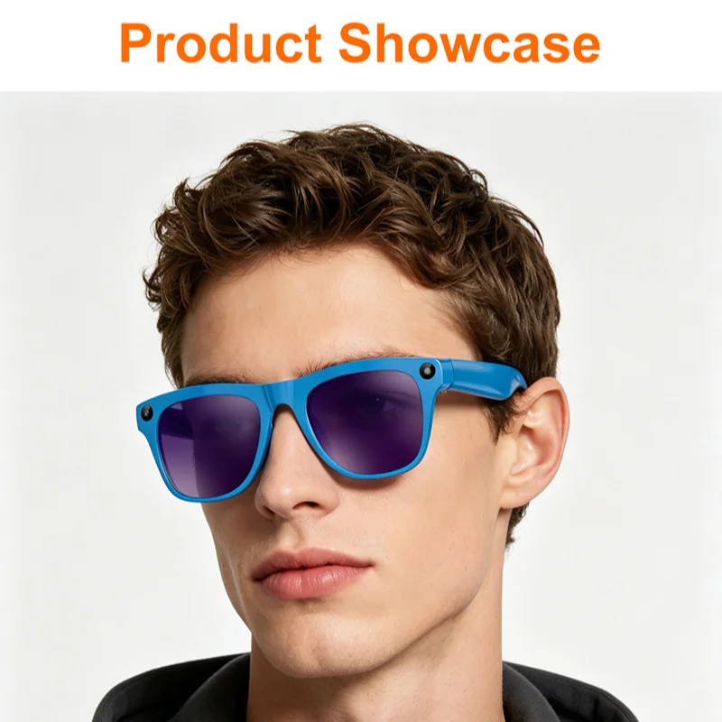 Upgrade Smart AI Glasses 800W HD 8K Shooting Camera Photo Video Voice Call Translation Bluetooth AI Motorcycle Glasses New image 3