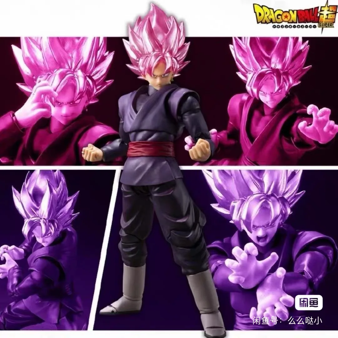 

Bandai SHF Dragon Ball Super Black Wukong Pink Zamasu Super Saiyan Joint Movable Hand-made Ornament Model