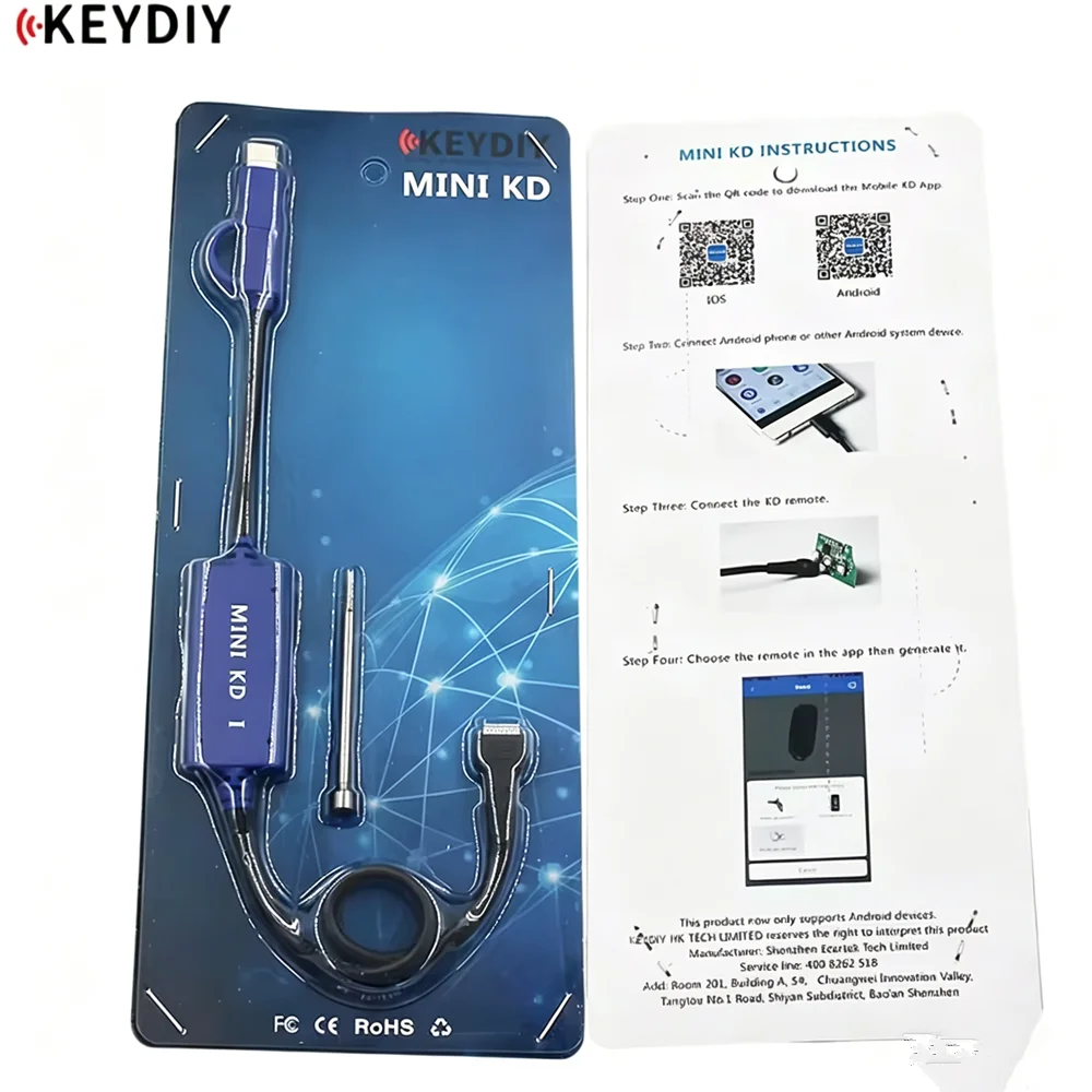 KEYDIY Mini KD - Remote Key Generator, Supports Android & IOS, Auto Key Programming