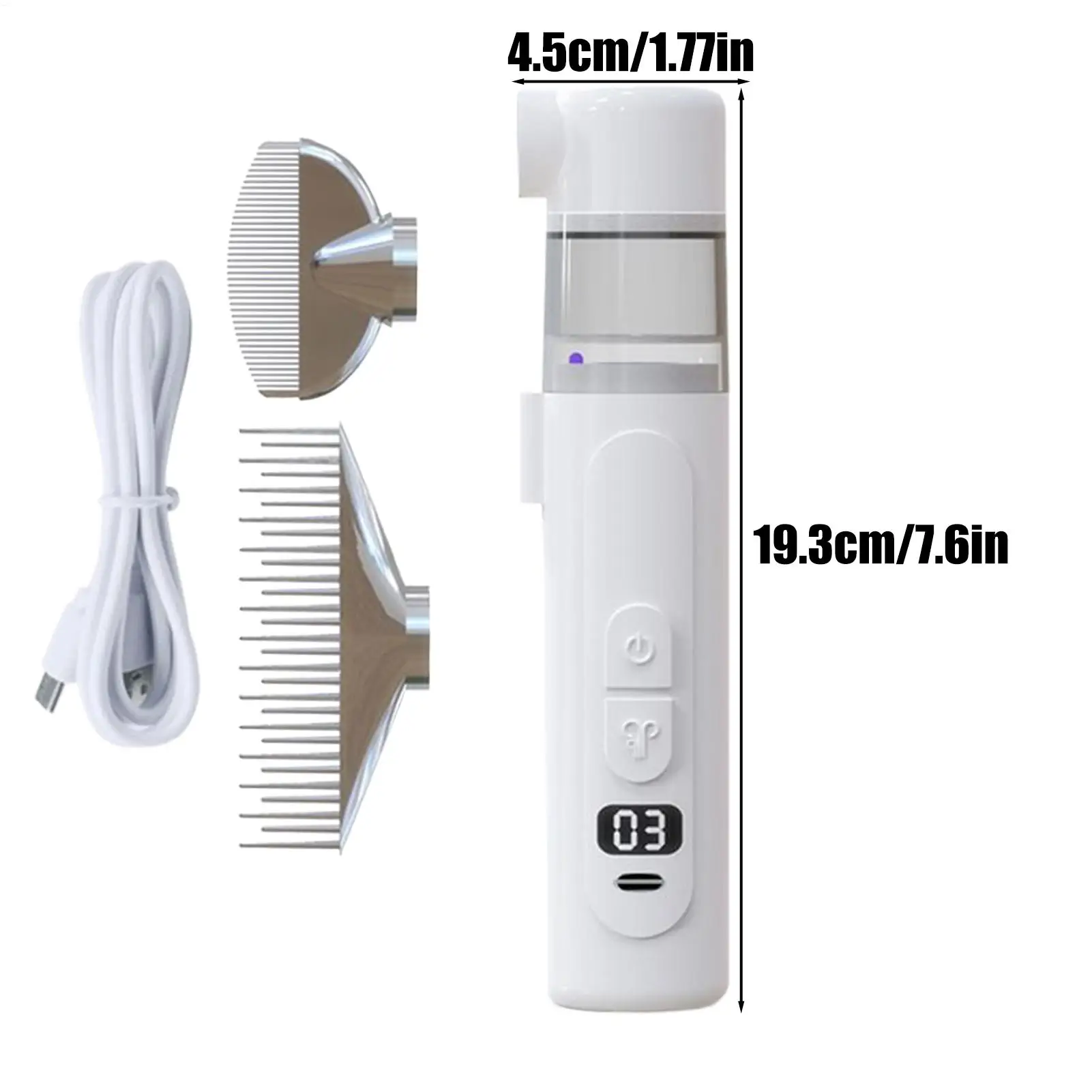 Pet Electric Lice Grabber Comb Multifunctional Removal Killer Brush Portable Wireless Hair Cleaning Grooming For Dog Cat  Pet view 6