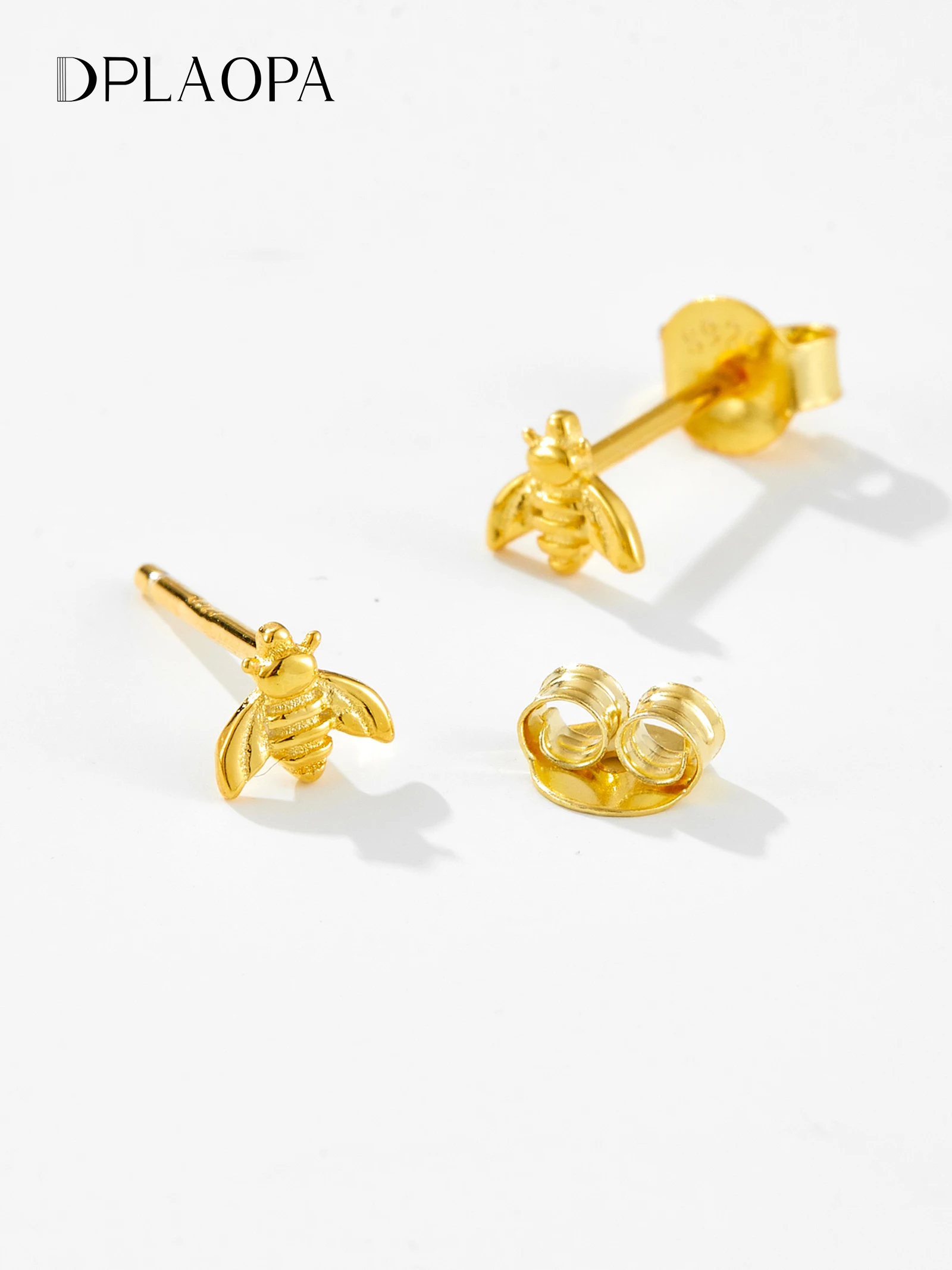 dplaopa-abelhas-simples-brinco-clipes-piercing-joias-finas-de-luxo-rock-punk-jewels-100-925-sterling-silver-2024
