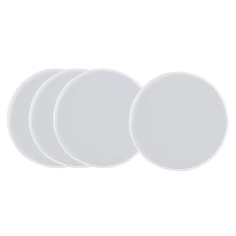 16PCS Round Resin Coaster Mold For Resin Casting,Epoxy Molds For Casting With Resin,Concrete,Cement And Polymer Clay