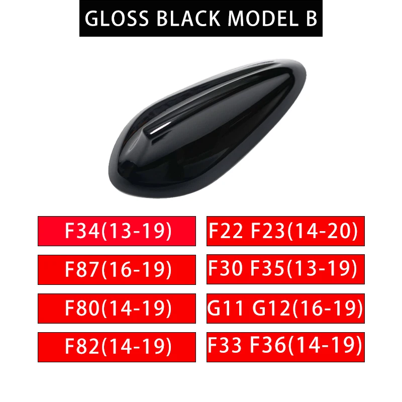 Gloss Black Style Car Shark Fin Antenna Cover For BMW F01 F02 F20 F30 F10 F34 G01 G30 G20 F15 F16 F21 F45 F48 M3 M5 X4 X5 X6