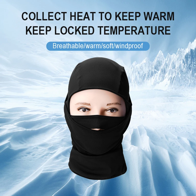 

Ski Mask Balaclava Face Mask Black Fleece Cold Weather Warm Mask for Winter Sports Skiing Snowboarding Motorcycling Men Women