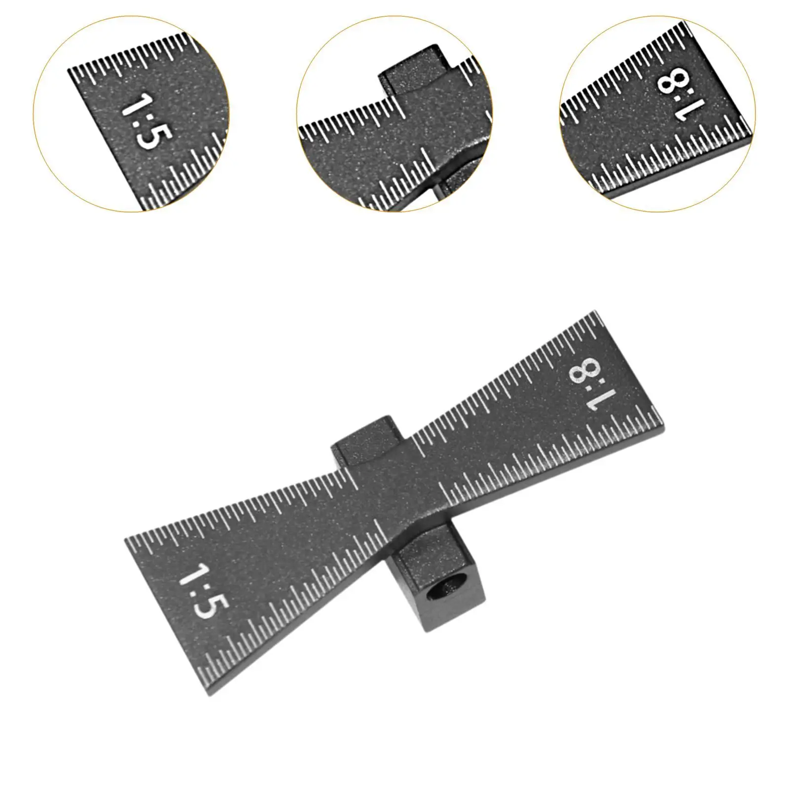 Dovetail Marker Ruler, 1:5 1:8 Slopes Hand Tool ,Premium ,Dovetail Marking Jig Guide