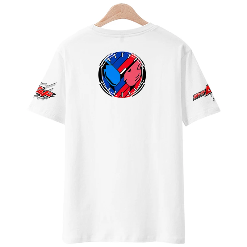 Zamaskowany rycerz buduje Anime otaczające ubrania do jazdy na Tongsheng Battle Rabbit t-Shirt z krótkim rękawem luźny rękaw koszula