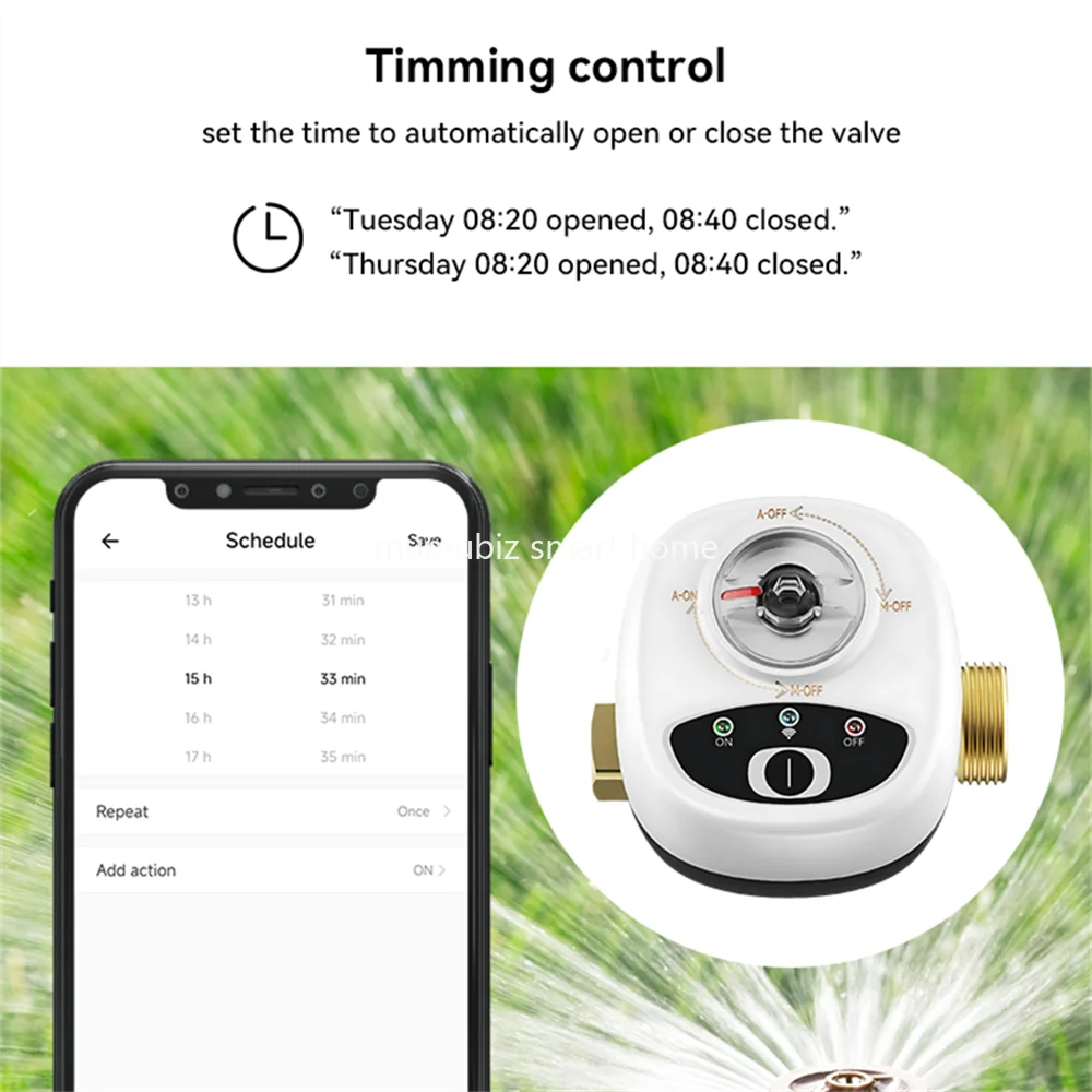 eWeLink Smart Zigbee Water Vavle For DN15/DN20/DN25 APP Wireless Control IP65 Waterproof Ball Valve Work with Alexa SmartThings