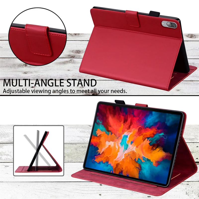 for Lenovo Tab P11 Pro 11.5 Inch 2020 2021 Leather Book Style Fold Stand with Botton E-Book Tablet PC Cover Case