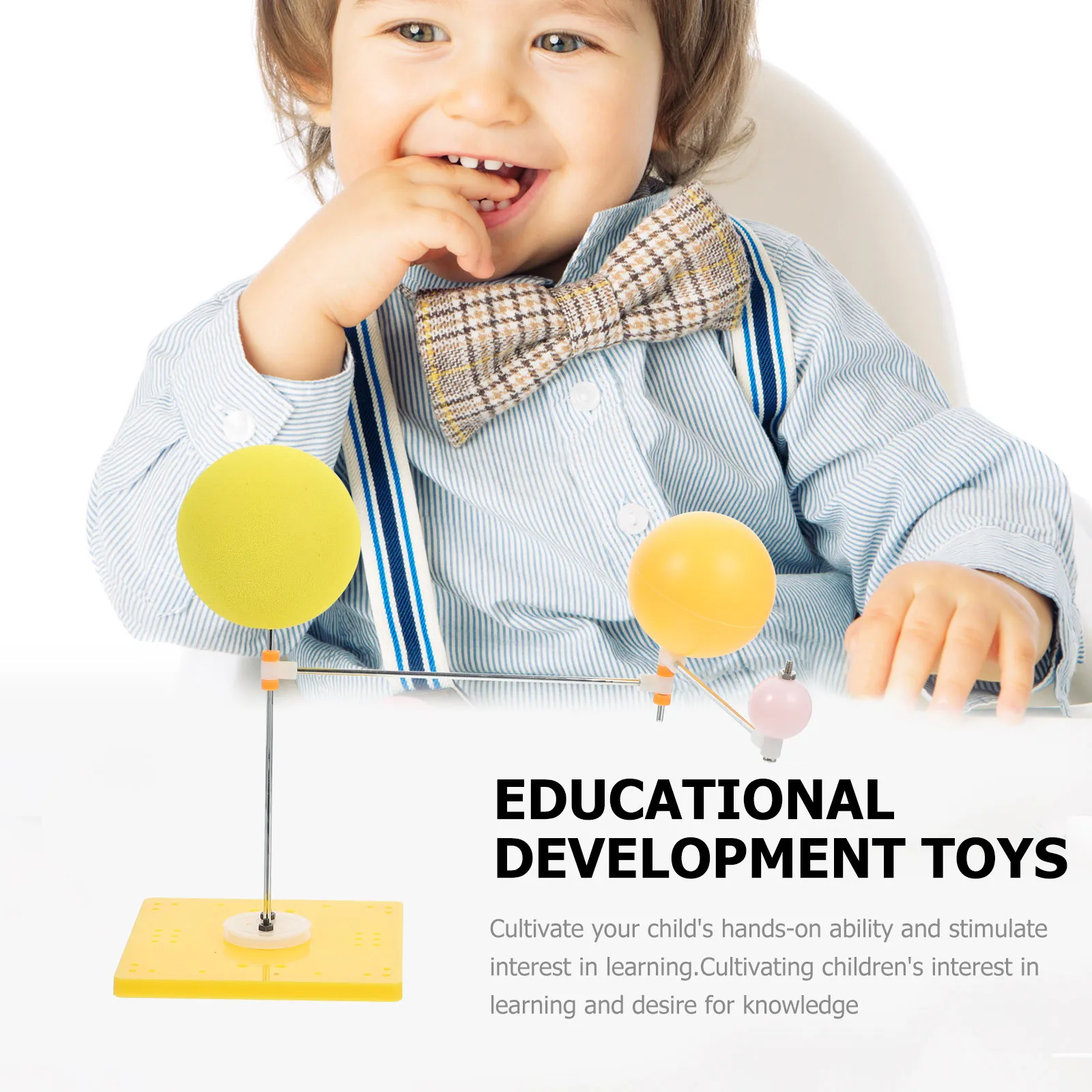 1Set Sun Earth Moon Orbital Educational Trio to Understand Earth's Rotation Moon Orbit Solar System Geography Kit