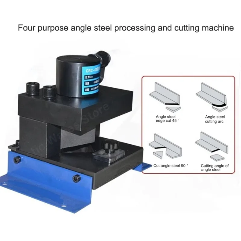 CRC-63 Corner Cutting Machine Multifunctional Four-in-one Angle Iron Cutting Machine Can Cut Triangle/45 Degree/90 Degree/Arc