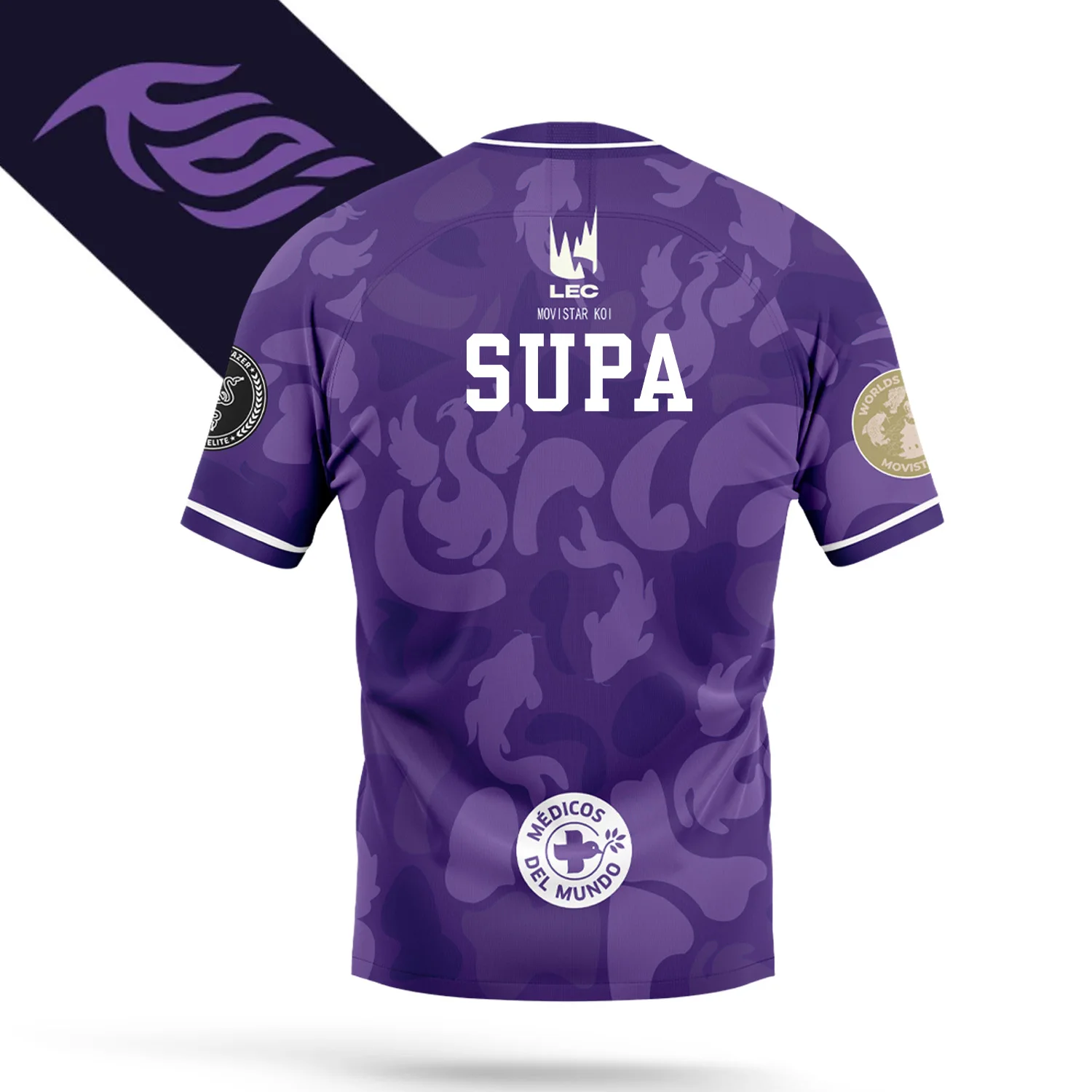 قميص بطولة العالم الجديدة لفريق eSports M KOI 2025 للرجال، قميص صيفي كاجوال قابل للتنفس لعشاق الألعاب