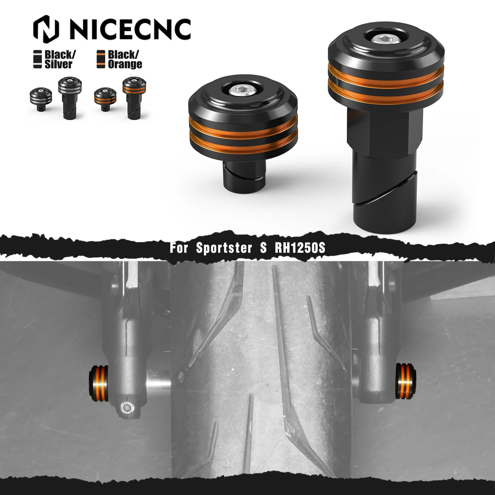 

For Harley Sportster S RH1250S 2021-2024 Front Axle Nut Covers Pan America 1250 Special RA1250S Nightster RH975 22-24 CVO Pan