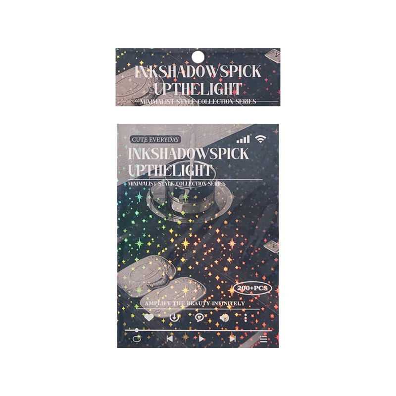 20 قطعة من كتاب ملصقات Gukka الجمالي الكوري - شارات مقطوعة بالقالب للمجلة وسجلات القصاصات