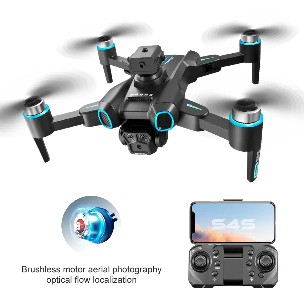 LS4S RC Drone 5G WiFi FPV 360° Laser Obstacle Avoidance Brushless Motor GPS Return 4K HD Dual Camera RC Quadcopter Drone Toys