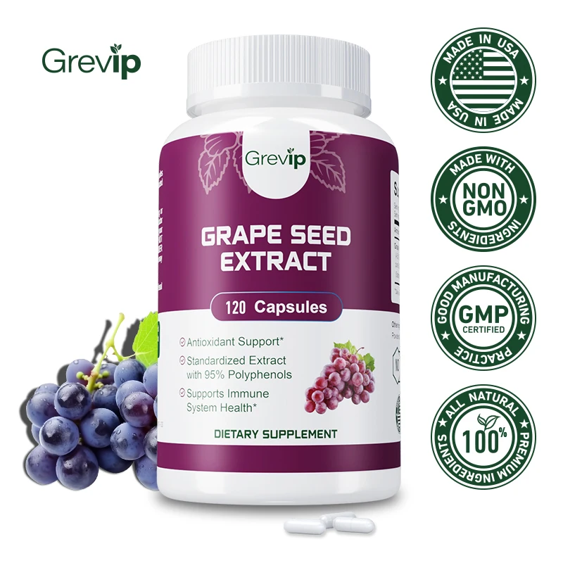 Grape Seed Extract - Whitening Capsule, Eliminate Facial Wrinkles, Brighten Skin Tone, Beauty Health