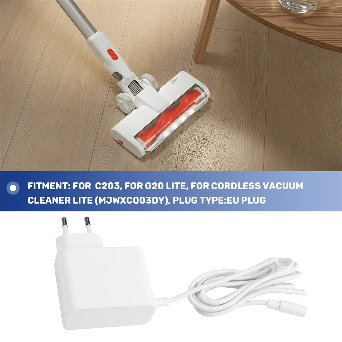 

HIWS For C203, for G20 Lite, for Cordless Vacuum Cleaner Lite (MJWXCQ03DY) EU Adapter Charger