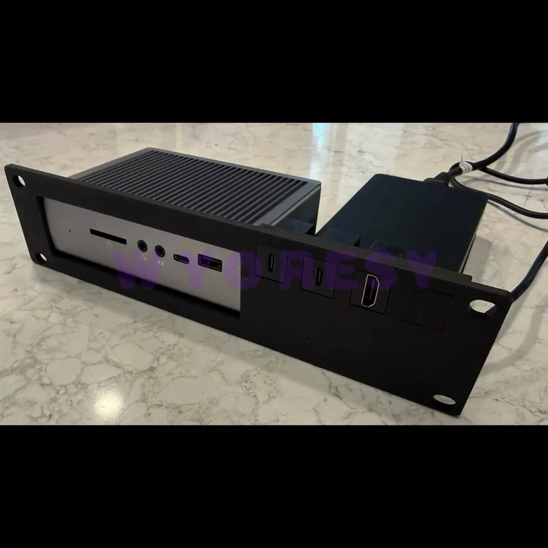 WYORESY high quality bracket for CalDigit TS3/TS4/TS5 dock thick steel anti rust 10inch rack stable protective device mount