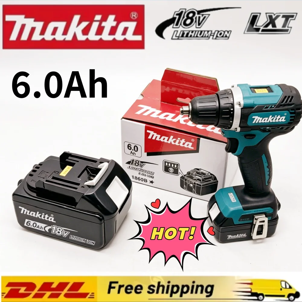 

Genuine 6Ah For Makita BL1860 18V Battery Power Tools Li-ion Replacement LXT BL1850 BL1840 for 18V Screwdriver with BMS TPCELL
