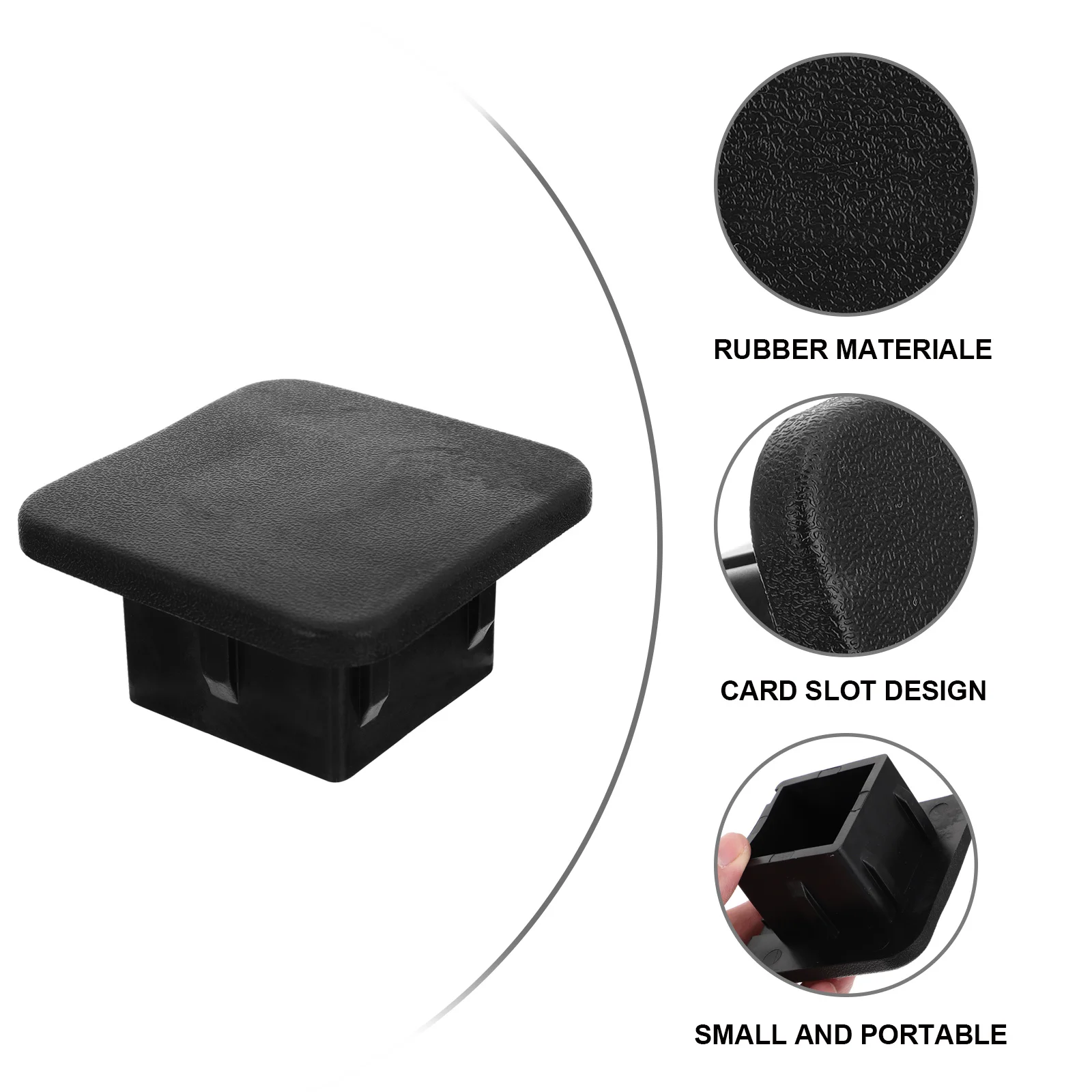 Trailer Tube Cover Plug Durable Waterproof Protection For Receiver Tube Hitch Cap Fit Standard 2 Inch Trailer Hitch Cover