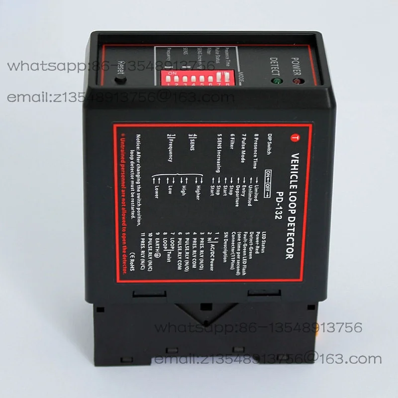English pd132 vehicle detector, community gate ground sensing coil controller, single-channel universal induction vehicle