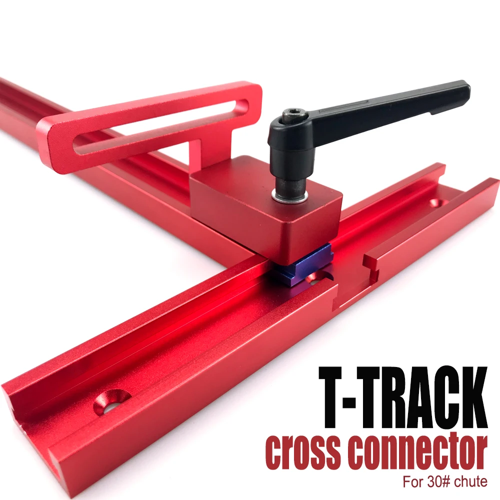 Imagem -05 - Conector Transversal T-track para Madeira Peças de Interseção para 30 Chute Cross Shape 80 mm 200 mm