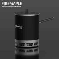 Olla ultraligera Fire-Maple G3 Petrel, funda de neopreno, olla intercambiadora de calor ligera de alta eficiencia para exteriores, para senderismo y viajes