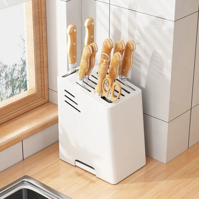 

Kitchen AccessoriesKitchen Countertop Storage Box Gadget Multifunctional Household Knife Stand Square Kitchen Knife Holder