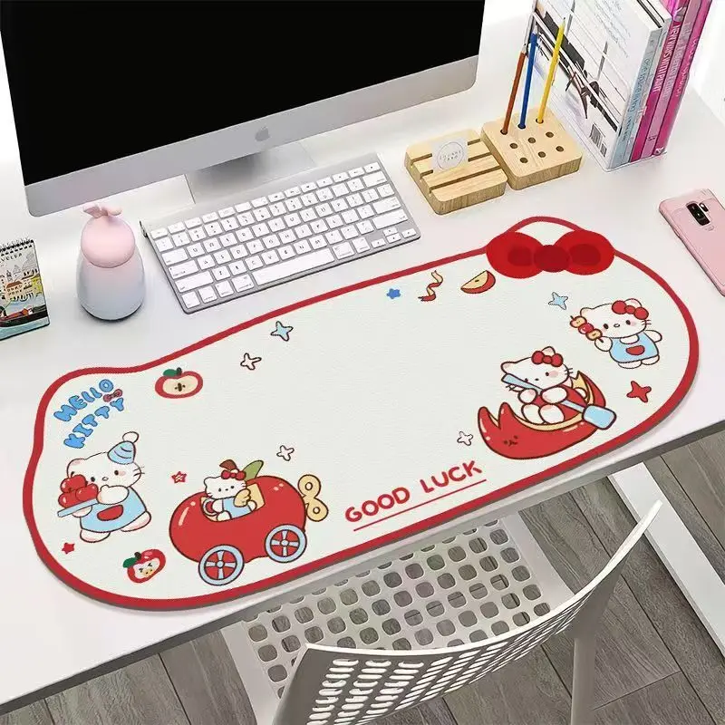 

Large Kawaii Hello Kitty Mouse Pad Waterproof Anti-Dirt Gaming Keysboard Mousepads Cute Non-slip Mouse Pads for Computer Laptop