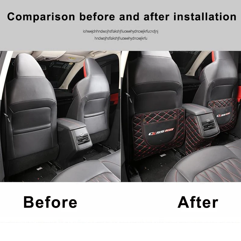 Car Seat Back Pad Anti-Kick Protector Cover for Changan Chana CS55 Plus 2022 2023 2024 Anti-Dirty Mat Seat Auto Accessories