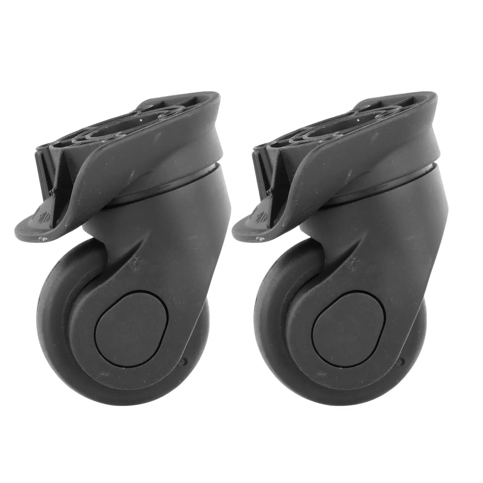 

2x Universal Luggage Wheel Black Suitcase Swivel Detachable Wheel Pulley Repair Parts