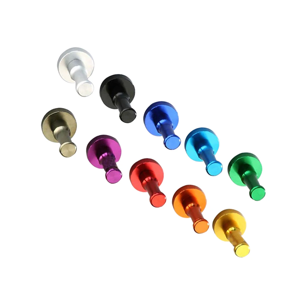 

10 pcs Solid Clothes Aluminum Wall Mounted Towel Hooks Sturdy Rust Resistant Wear Resistant Hidden Screws Easy Installation