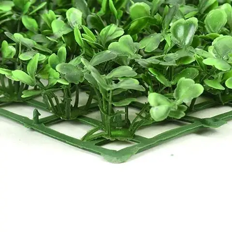 25x25cm Artificial Plants Grass Wall Backdrop Flowers wedding Boxwood Hedge Panels for Indoor/Outdoor Garden Wall Decoration