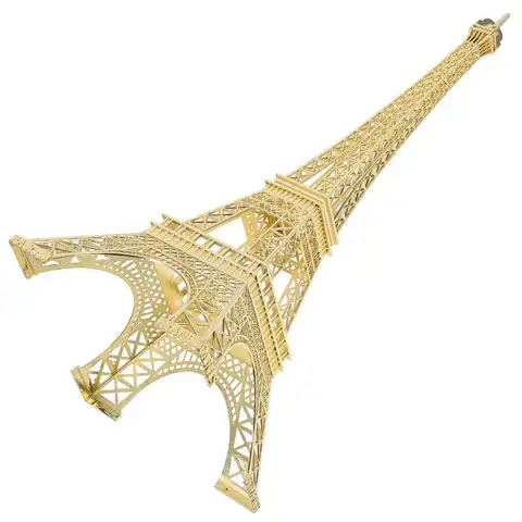 Handcrafted Metal Eiffel Tower Statue Parisian Style Tabletop Decor Desk Ornament Office Home Decor Souvenir Ornament