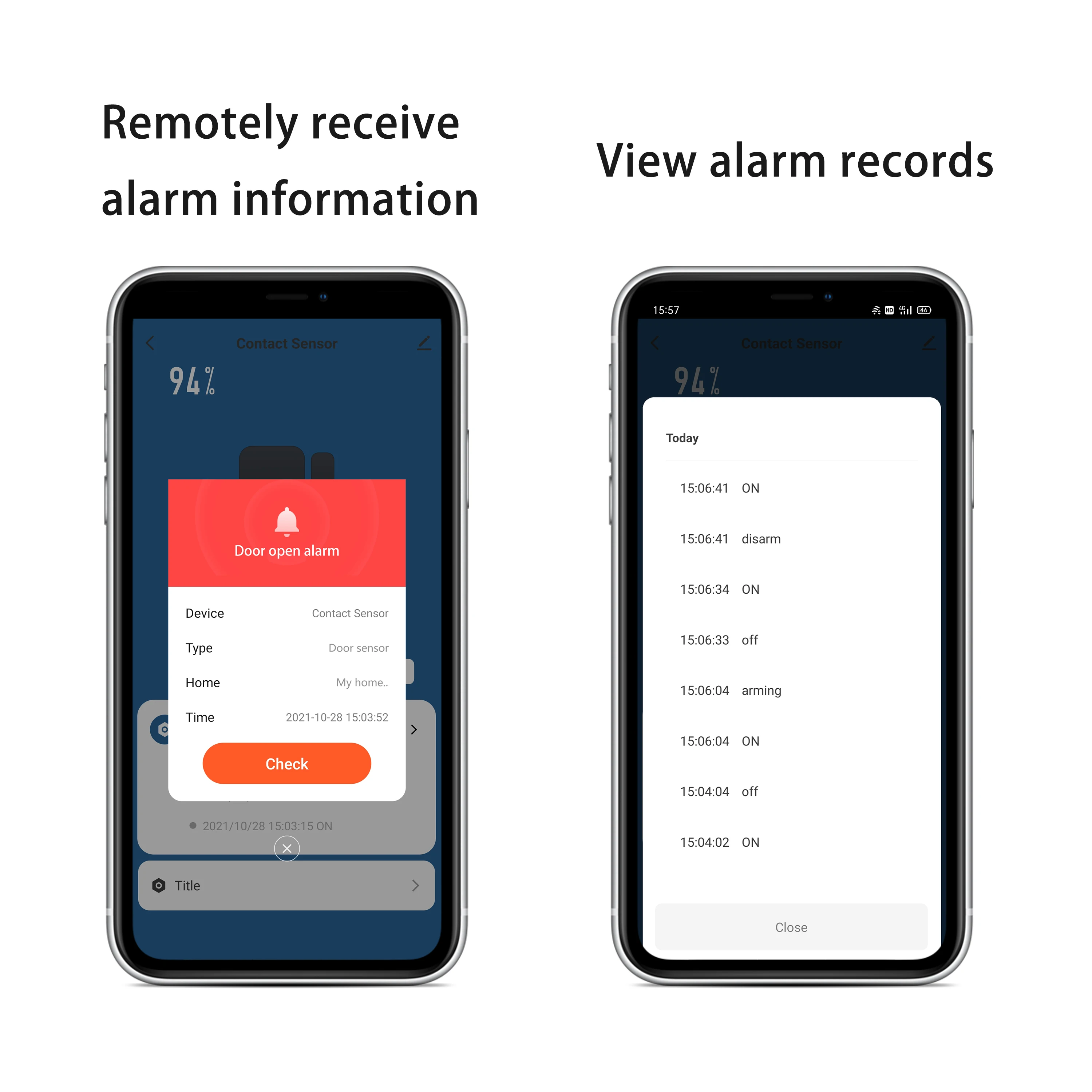 Sensor de Abertura de Portas e Janelas WiFi, Detector Aberto e Fechado, Anti-Roubo, Vida Inteligente, Proteção Via Google Alexa