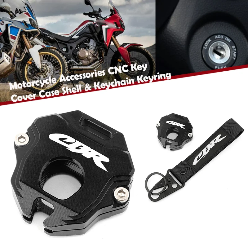 

For HONDA CBR650R CBR600RR CBR1000RR CBR500R CBR 650R 600RR 1000RR 250RR Motorcycle CNC Key Case Cover Shell Keychain Keyring