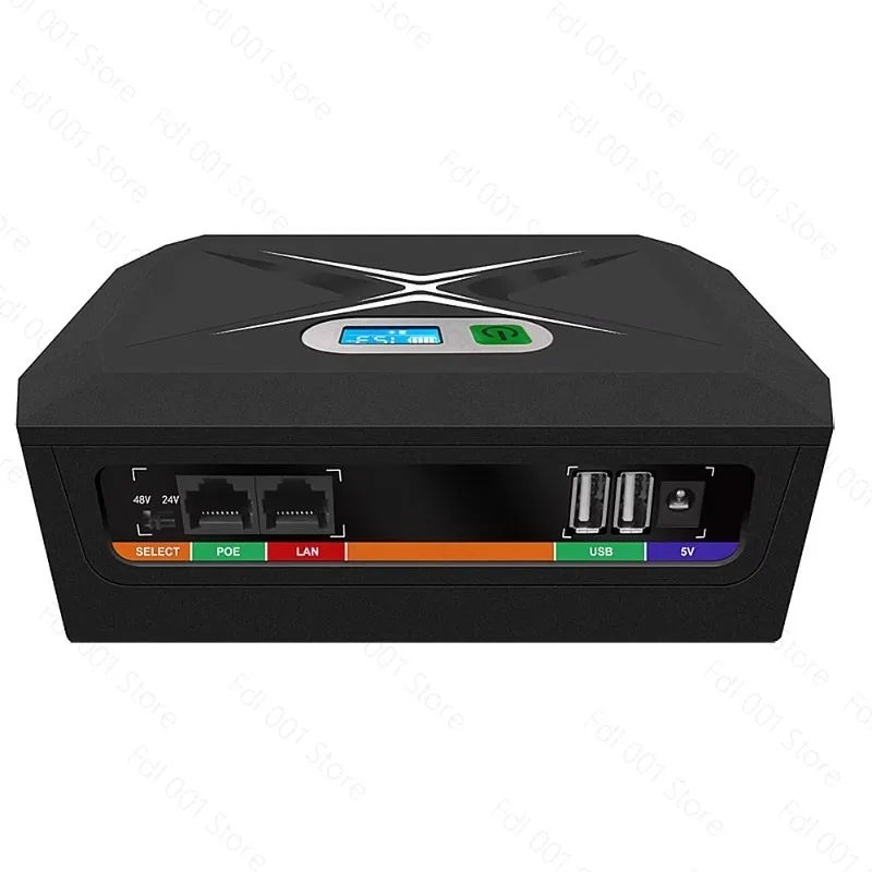 DC Mini UPS 120W 60000mAh 5V9V12V24V48V Router Switch Light Cat