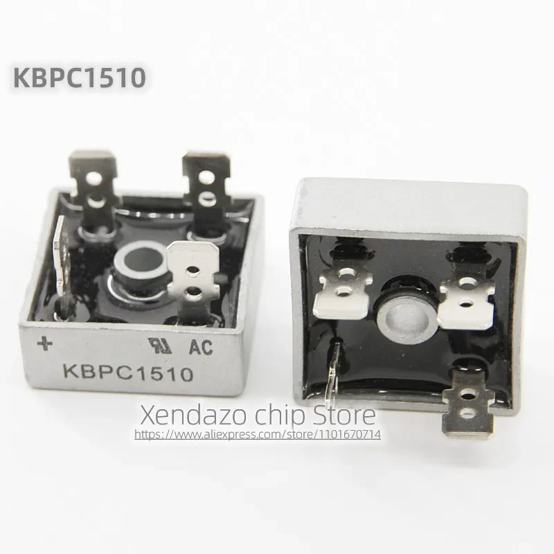 5pcs/lot KBPC1510 KBP1510 DIP-4 package Single phase rectifier bridge square bridge stack