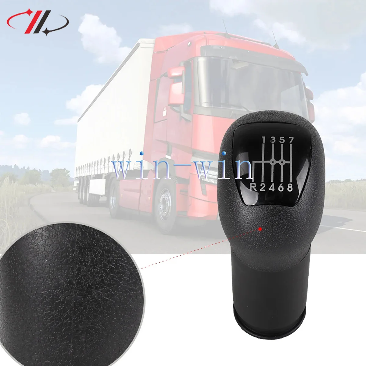 High-Quality 3 Holes 8Speed+R Gear Shift Knob Manual Gear Shift Lever Knob For MAN E 2000 F 90 Unterflur M L 86-05 81970106011