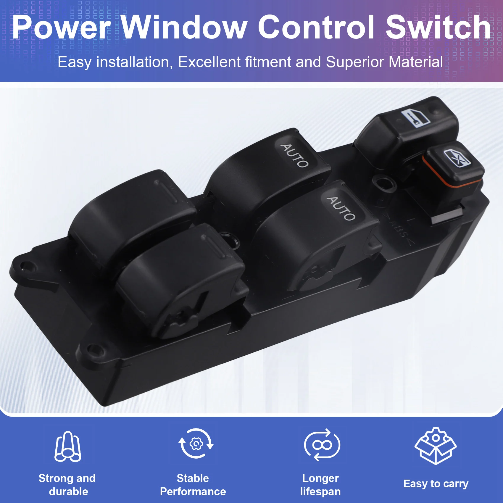 Durable-Car Power Window Switch 84820-35060 Front Left Window Regulator For Toyota 4Runner 1995-2002 8482035060